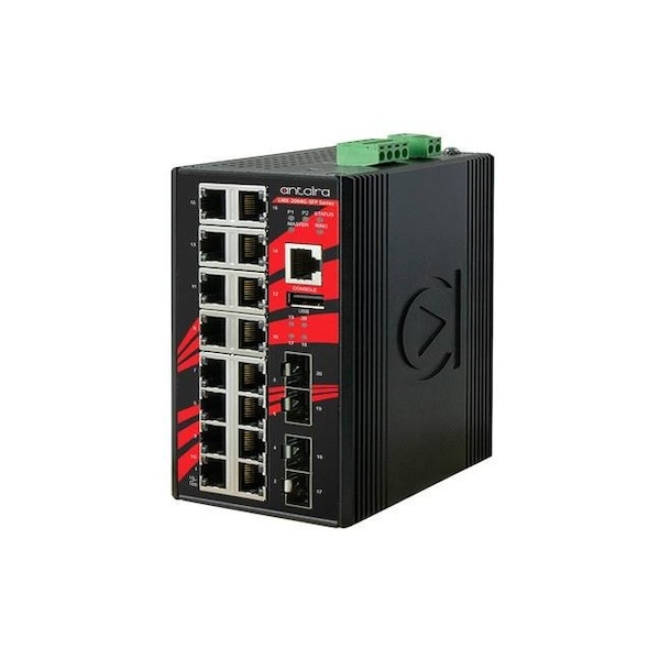 20-Port Industrial Gigabit Light Layer 3 Managed Ethernet Switch
